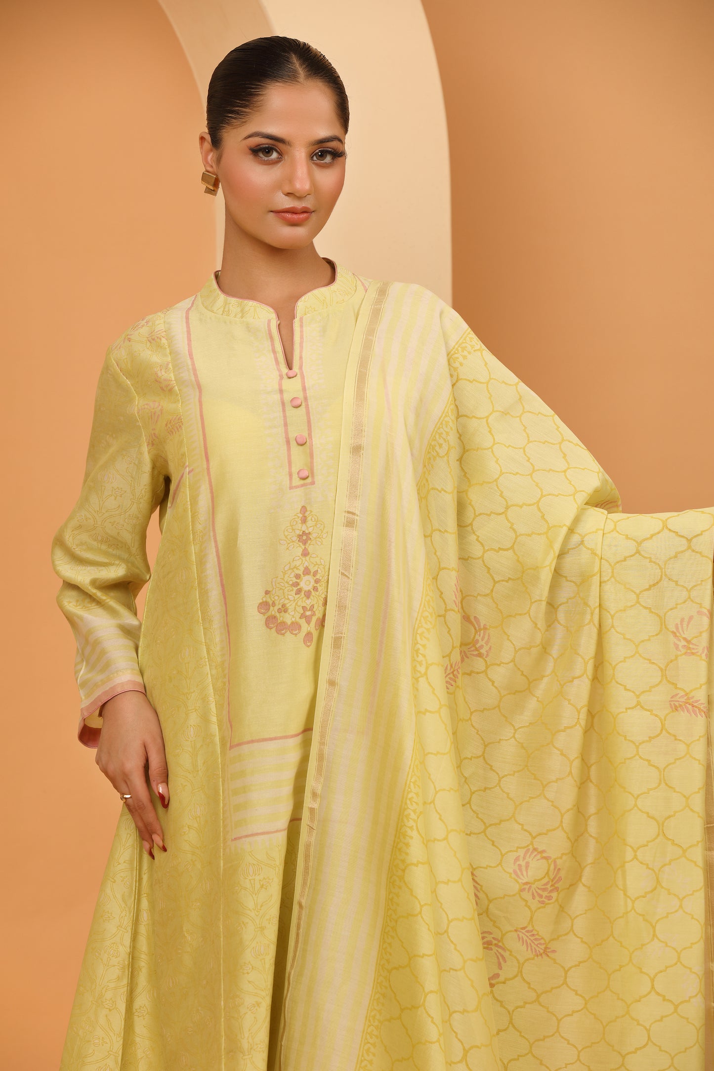 LIME GREEN KURTA SET