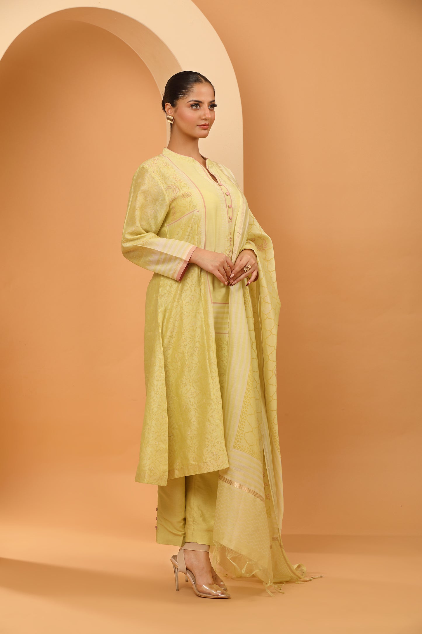 LIME GREEN KURTA SET