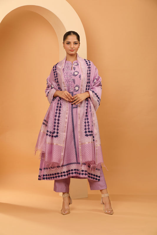 LAVENDER BREEZE KURTA SET