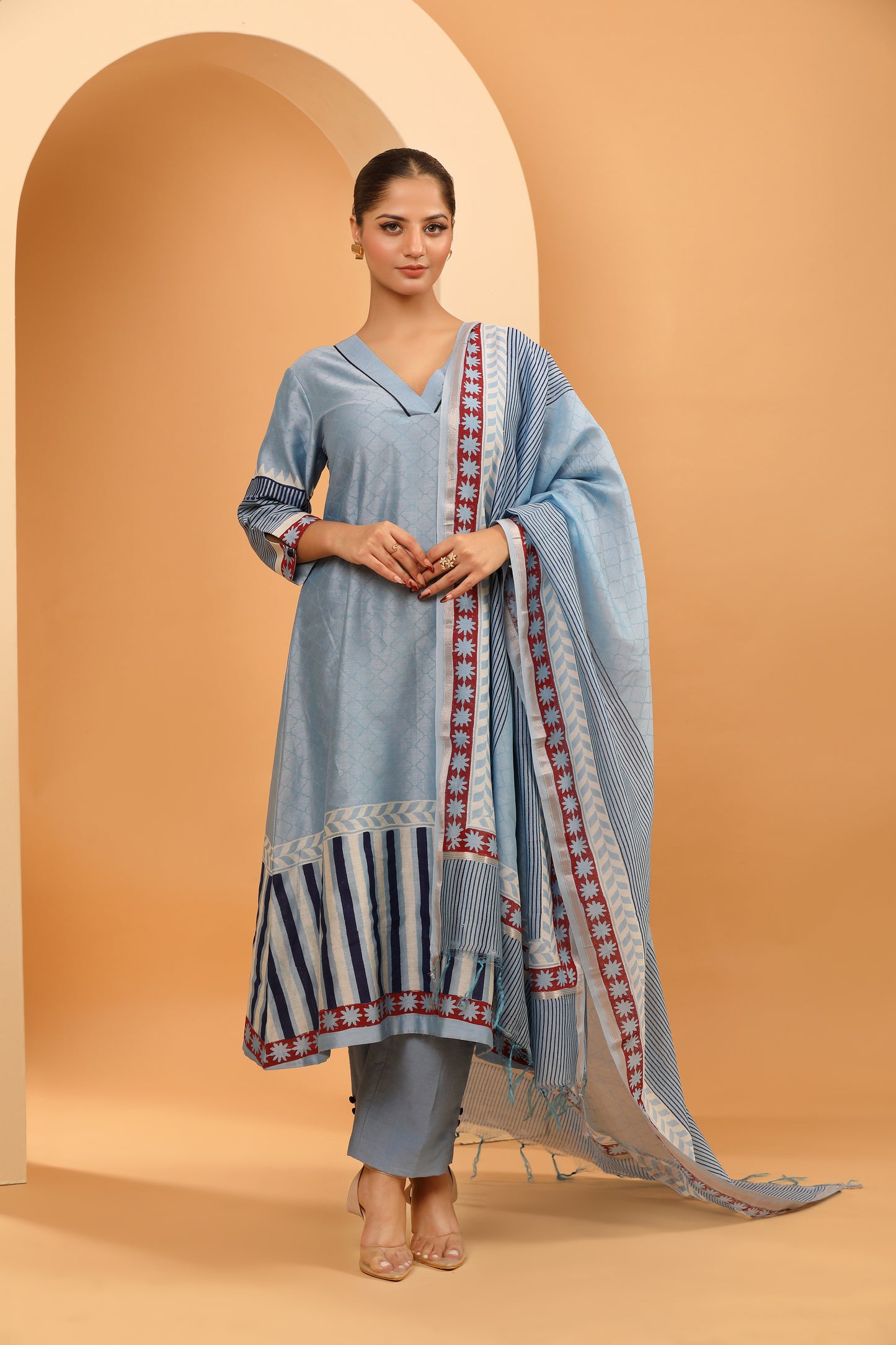 AZURE BLUE KURTA SET