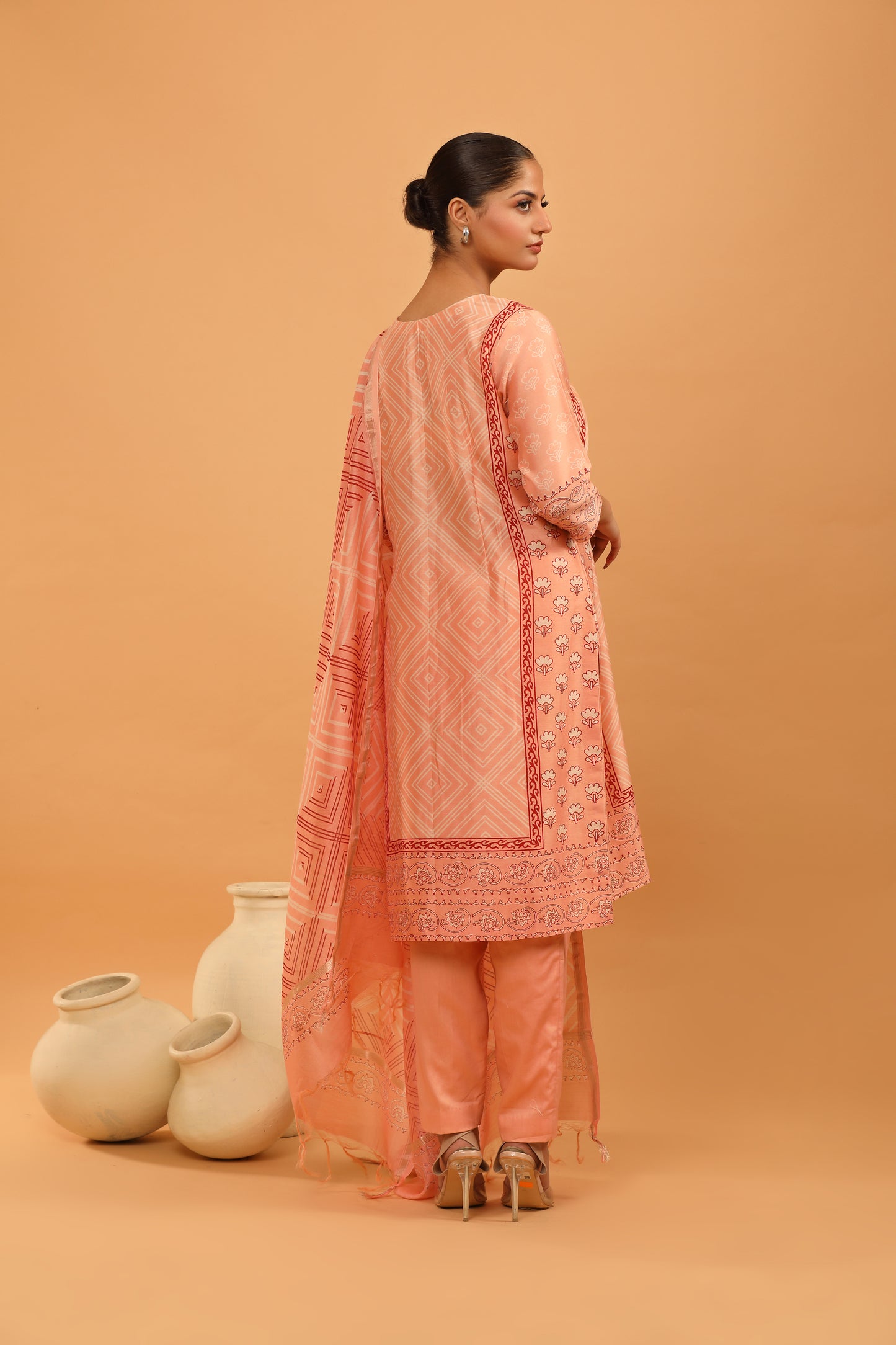 PEACH PARADISE KURTA SET