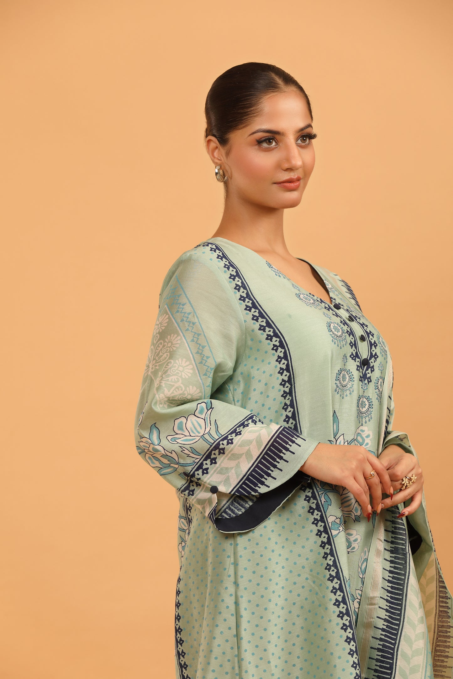 LIGHT TEAL KURTA SET