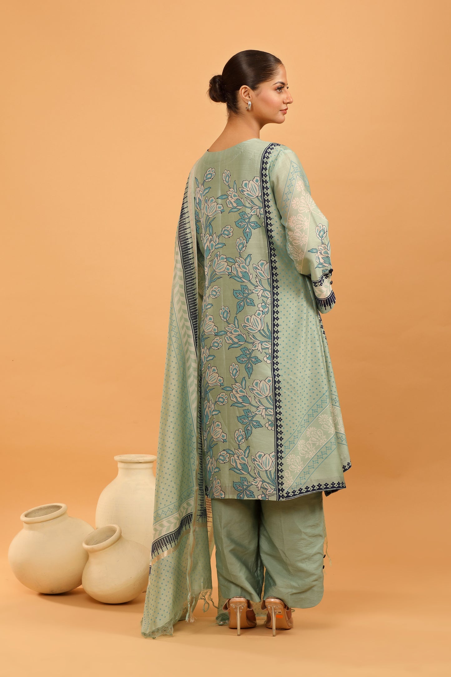 LIGHT TEAL KURTA SET